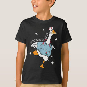 Nurse Silly Goose Pediatric Nurse Appreciation Bla T-Shirt
