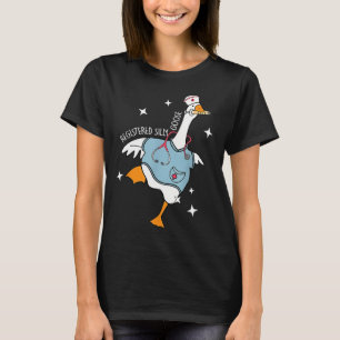 Nurse Silly Goose Pediatric Nurse Appreciation Bla T-Shirt