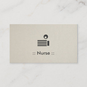Nurse Simple Elegant Professional Business Card