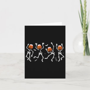 Nurse Skeleton Dancing Halloween Healthcare Fall A Card