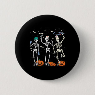 Nurse Skeleton Halloween Healthcare 1 6 Cm Round Badge