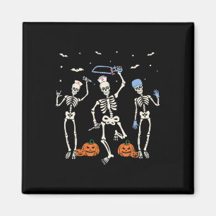 Nurse Skeleton Halloween Healthcare Magnet
