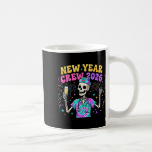 Nurse Skeleton New Year Crew 2026 Funny Er Icu Eve Coffee Mug