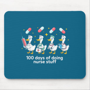 Nurse Skeleton New Year Crew 2026 Funny Er Icu Par Mouse Pad