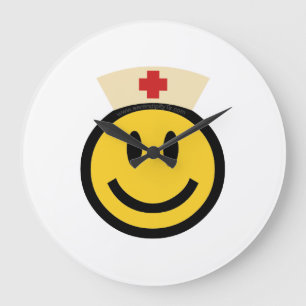 Nurse Smile Large Clock