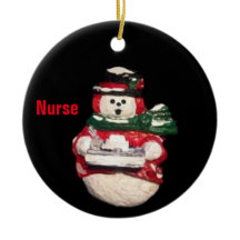 NURSE SNOWMAN COLLECTOR CHRISTMAS