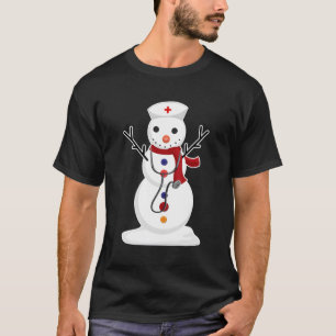 Nurse Snowman Nursing Rn Registered Funny Gifts Fo T-Shirt