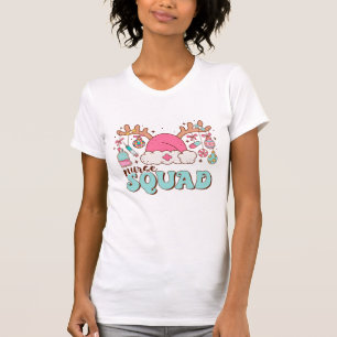 Nurse Squad Christmas Antler Band Aid  T-Shirt