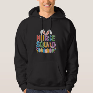 Nurse Squad Cute Bunny Ears Easter Day Medical Nur Hoodie