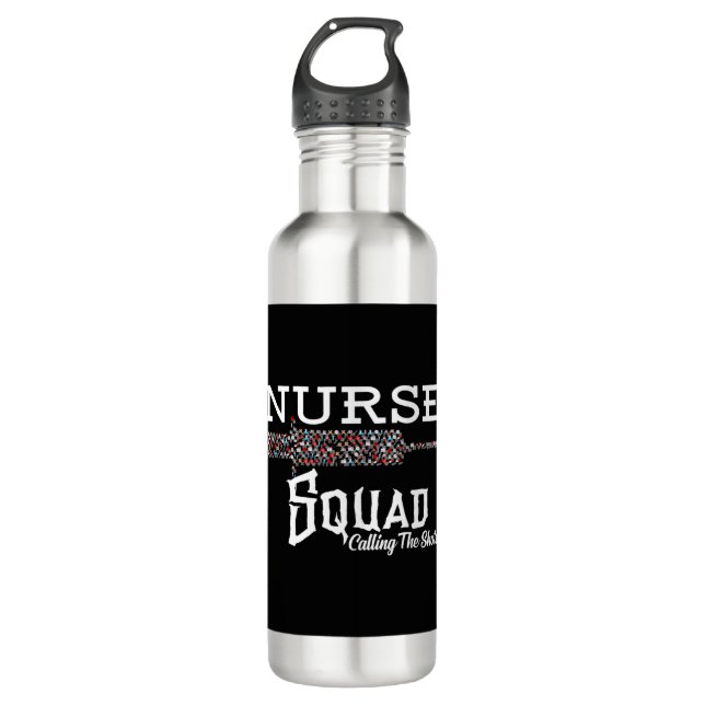 Nurse Squad - Needle - Calling The Shots   710 Ml Water Bottle (Front)