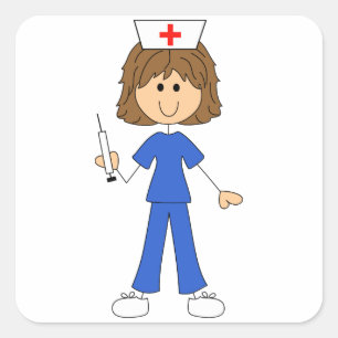 Nurse Square Sticker