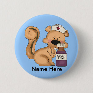 Nurse Squirrel button