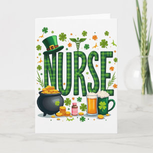 Nurse St Patricks Day Celebration Card