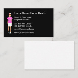 Nurse Staff Home Health Business Cards