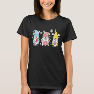 Nurse Stethoscope Bunny Gnome Rabbit Eggs Hunting T-Shirt