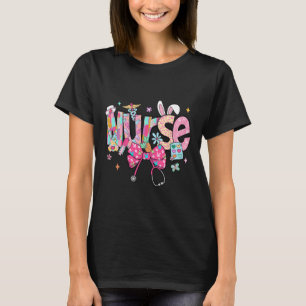 Nurse Stethoscope Cute Coquette Bow Stethoscope Nu T-Shirt