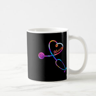 Nurse Stethoscope Heartbeat Ekg Nursing Student Gr Coffee Mug