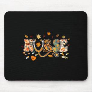 Nurse Stethoscope Thanksgiving Autumn Fall Yall Mouse Pad