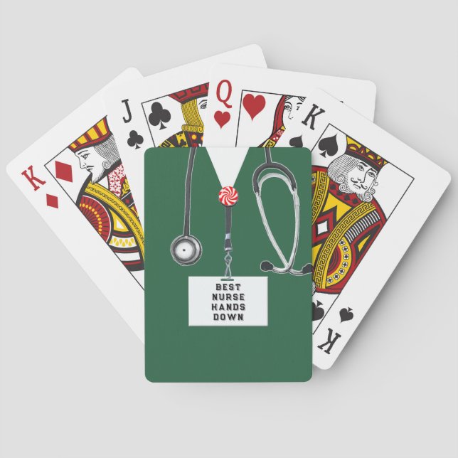 Nurse Stocking Stuffers Playing Cards (Back)