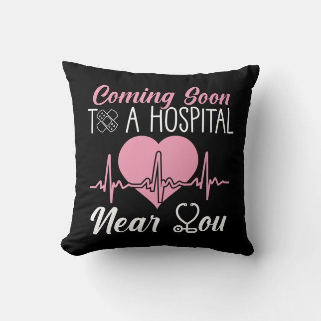 Nurse Students Graduation Hospital RN Nursing Cushion (Front)