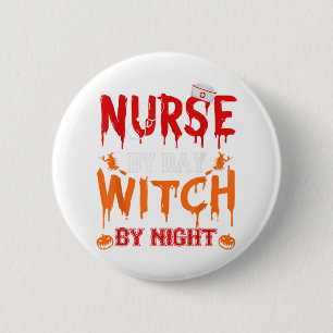 Nurse Sugar Skull Stethoscope Medical Halloween Co 6 Cm Round Badge