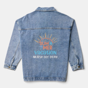Nurse Summer Vacation Off-Duty Denim Jacket