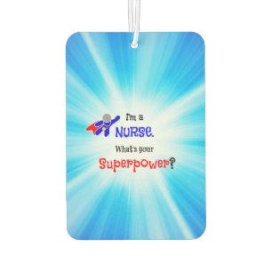 Nurse Superhero Car Air Freshener