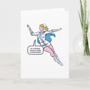 Nurse Superhero Card