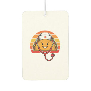 Nurse Taco Retro Vintage Engraving Design_1 Car Air Freshener