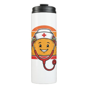 Nurse Taco Retro Vintage Engraving Design_1 Thermal Tumbler
