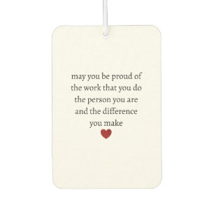 Nurse teacher mother appreciation pround Thank Car Air Freshener