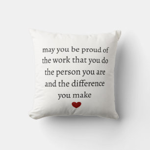 Nurse teacher mother appreciation pround Thank Cushion