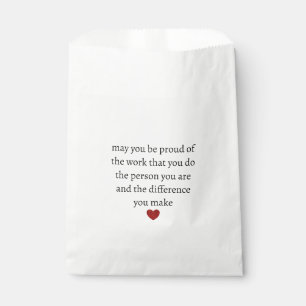Nurse teacher mother appreciation pround Thank Favour Bag