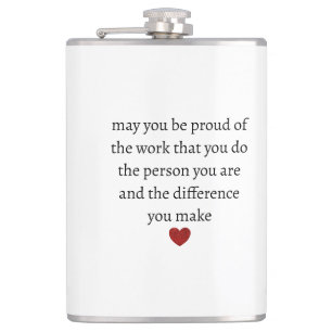 Nurse teacher mother appreciation pround Thank Hip Flask