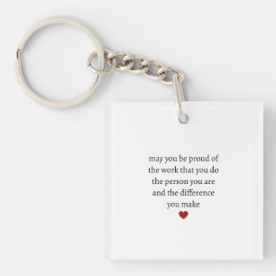 Nurse teacher mother appreciation pround Thank Key Ring