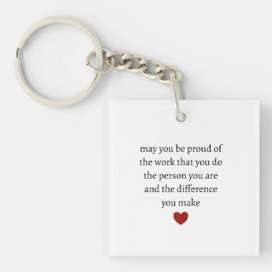 Nurse teacher mother appreciation pround Thank Key Ring