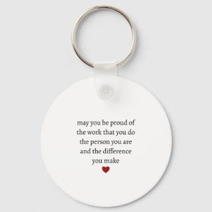 Nurse teacher mother appreciation pround Thank Key Ring