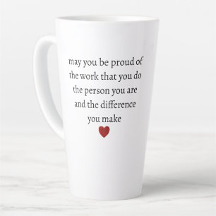 Nurse teacher mother appreciation  pround Thank   Latte Mug