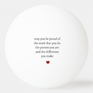 Nurse teacher mother appreciation pround Thank Ping Pong Ball