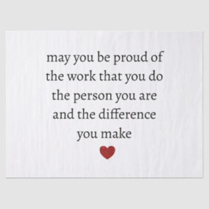 Nurse teacher mother appreciation pround Thank Tissue Paper