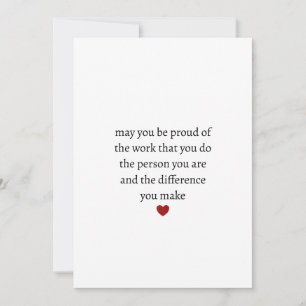 Nurse teacher mother appreciation pround Thank You Card