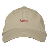Nurse Text Custom Cap Professional Healthcare Hat