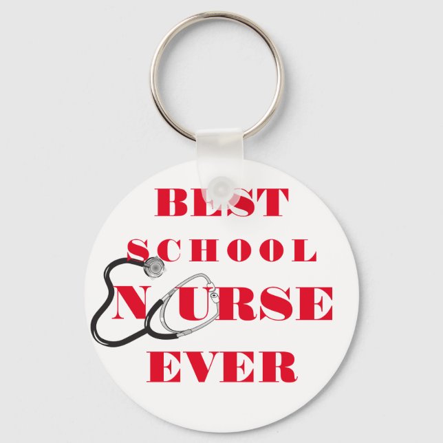 Nurse thank you appreciation gift typography key ring (Front)