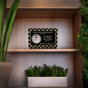 Nurse Thank You Appreciation Gold Personalise  Photo Block