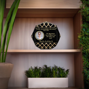 Nurse Thank You Appreciation Gold Personalise  Photo Block