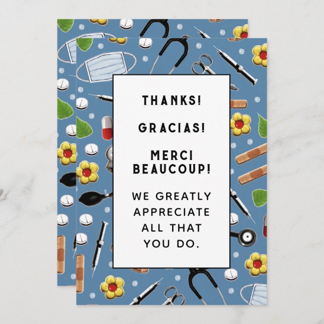 Nurse Thank You Card (Front/Back)