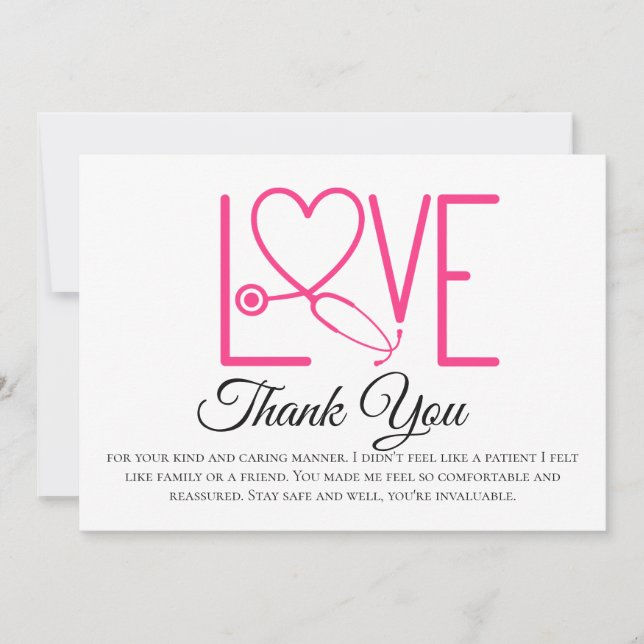 Nurse Thank You Cards - Multiple or Singles (Front)