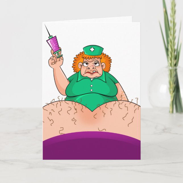 Nurse Thank You Humour Funny Nurses Thanks Humouro Card (Front)