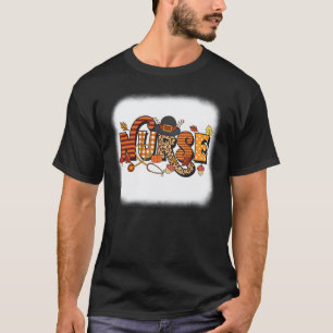 Nurse Thanksgiving Fall Season Funny NICU LR ER RN T-Shirt