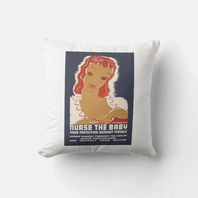 Nurse the Baby Cushion (Front)
